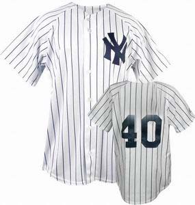 jerseys New York Yankees #40 Wang white