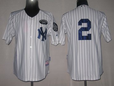 New York Yankees 2 Derek Jeter white jerseys