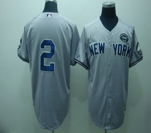 New York Yankees 2 Derek Jeter Grey Jersey GMS THE BOSS