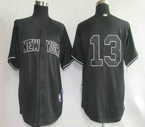 MLB Jerseys New York Yankees 13 Alex Rodriguez Black