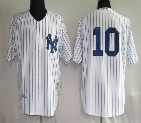 MLB Jerseys New York Yankees 10# White