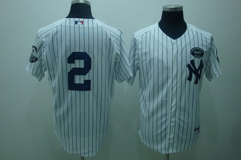 New York Yankees 2 Derek Jeter White Jerseys GMS THE BOSS