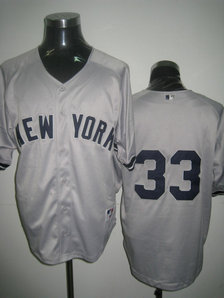 New York Yankees 33 Nick Swisher Grey jerseys