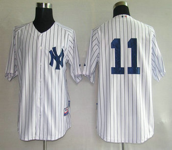 New York Yankees 11# White Jerseys