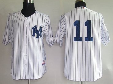 MLB Jerseys New York Yankees 11# White