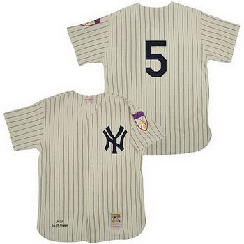 New York Yankees Joe DiMaggio white Mitchelland Ness jerseys