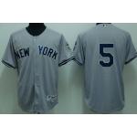 mlb new york yankees #5 dimaggio grey 2009 logo