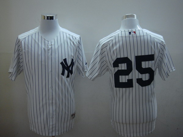 mlb new york yankees #25 teixeira white(2010)