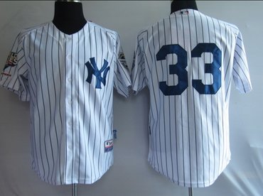 MLB Jerseys New York Yankees 33# SWISHER white