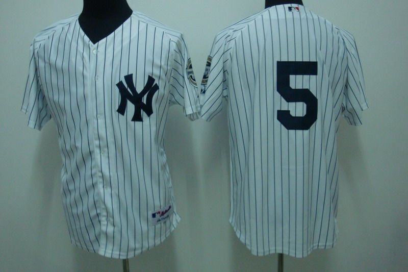 MLB Jersey New York Yankees #5 DIMAGGIO white Jersey