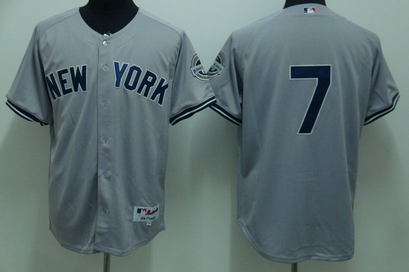 MLB Jersey New York Yankees #7 Mantle grey Jersey