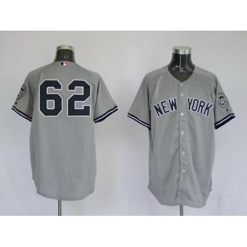 Jerseys New York Yankees 62 Joba Chamberlain Grey