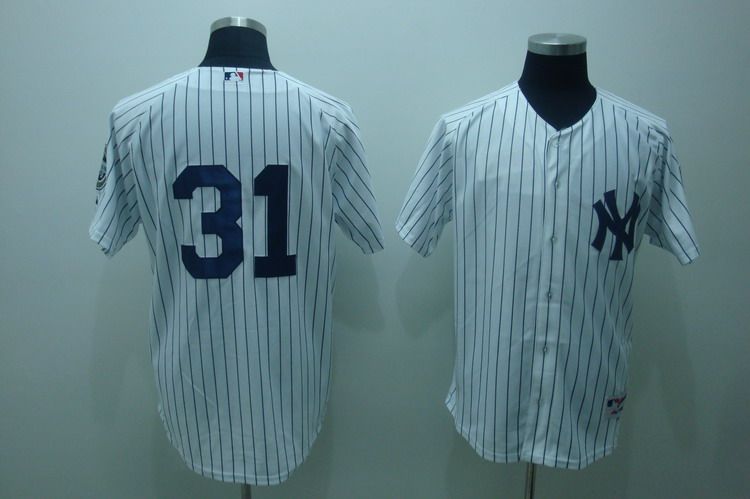 MLB New York Yankees 31# VAZQUEZ white Jerseys