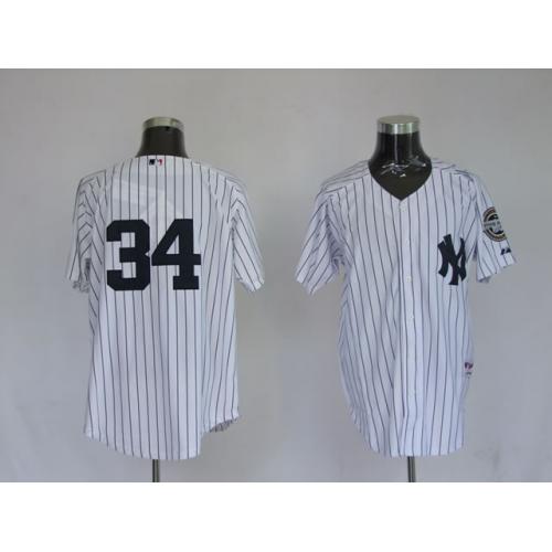 Jerseys New York Yankees 34 Hughes Pinstripe