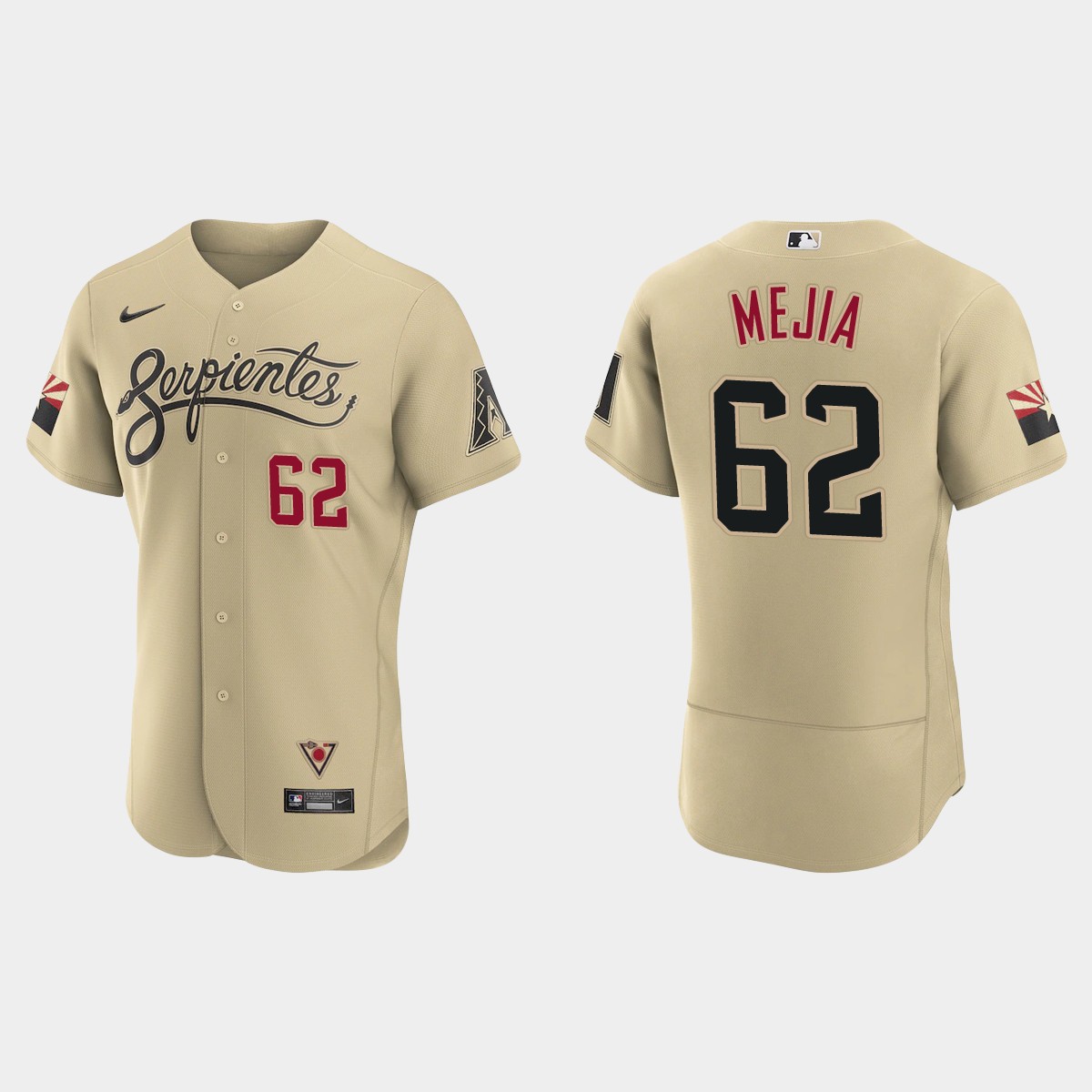 Arizona Diamondbacks #62 Humberto Mejia Men's Nike 2021 City Connect Authentic MLB Jersey Gold