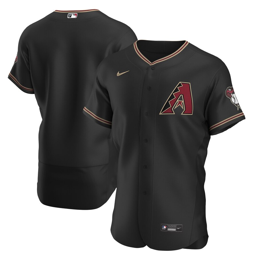 Diamondbacks Blank Black Nike 2020 Flexbase Jersey