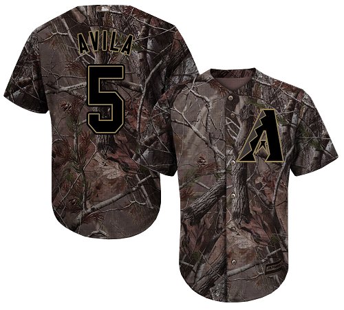 Diamondbacks #5 Alex Avila Camo Realtree Collection Cool Base Stitched Baseball Jersey