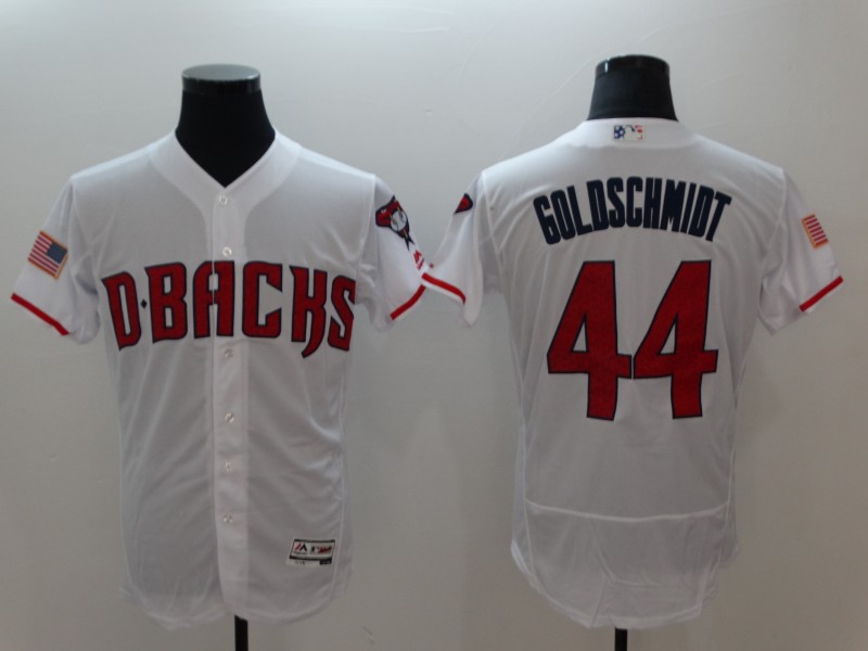 Diamondbacks 44 Paul Goldschmidt White Flexbase Jersey