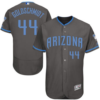 Men's Arizona Diamondbacks Paul Goldschmidt Majestic Gray Father's Day FlexBase Jersey