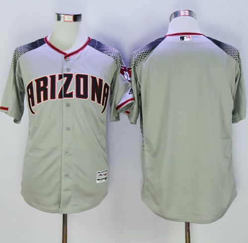 Diamondbacks Blank Gray Brick New Cool Base Stitched MLB Jersey