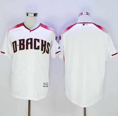 Diamondbacks Blank White Brick New Cool Base Stitched MLB Jersey