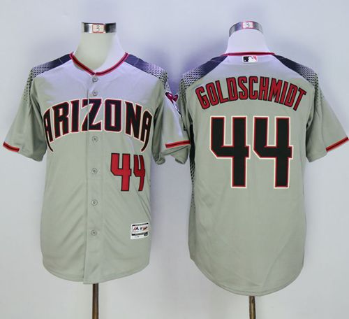 Diamondbacks #44 Paul Goldschmidt Gray Brick New Cool Base Stitched MLB Jersey