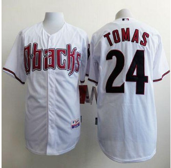 Arizona Diamondbacks #24 Yasmany Tomas White Cool Base Stitched Baseball Jersey