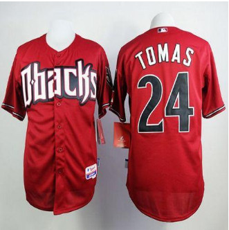 Arizona Diamondbacks #24 Yasmany Tomas Red Cool Base Stitched Baseball Jersey