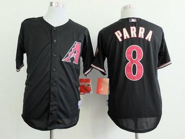 Arizona Diamondbacks #8 Gerardo Parra Black Cool Base Stitched Baseball Jersey