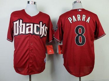 Arizona Diamondbacks #8 Gerardo Parra Red Cool Base Stitched Baseball Jersey