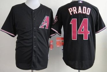 Arizona Diamondbacks #14 Martin Prado Black Cool Base Baseball Jersey