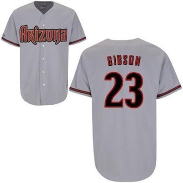 Arizona Diamondbacks 23 Gibson Grey MLB Jerse