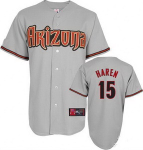 Arizona Diamondbacks Jersey 15 Dan Haren grey Base