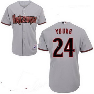 arizona diamondbacks 24 chris young grey jerseys