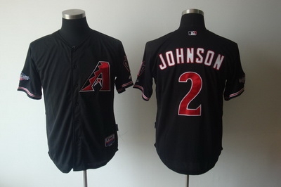 arizona diamondbacks 2 johnson black jerseys