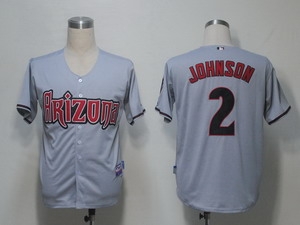 arizona diamondbacks 2 johnson grey jerseys