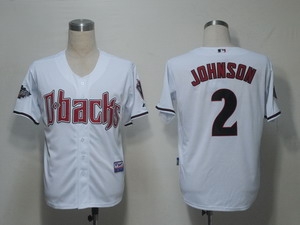 arizona diamondbacks 2 johnson white