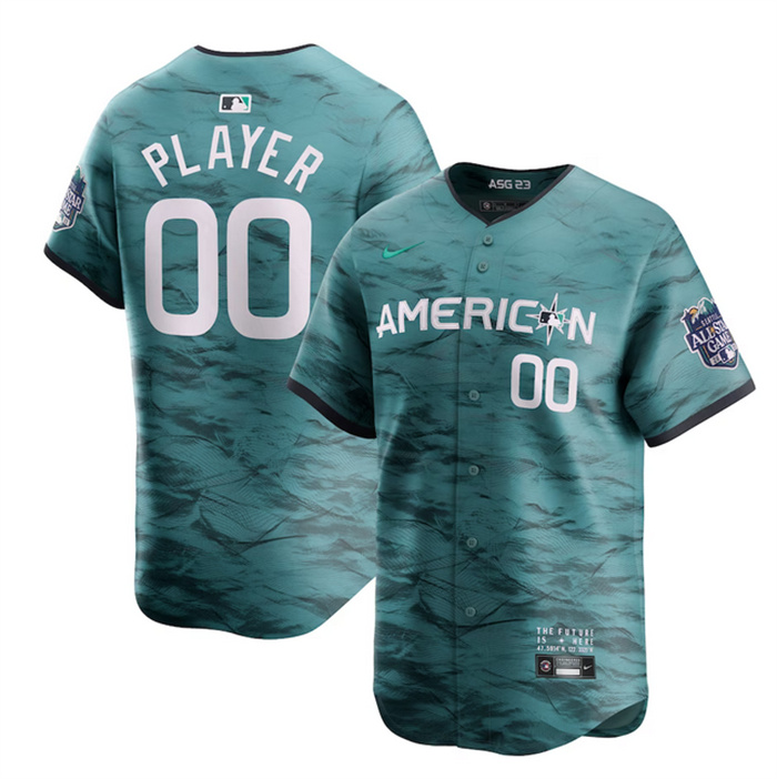 Men's Houston Astros Active Player Custom Teal 2023 All-Star Cool Base Stitched Baseball Jersey