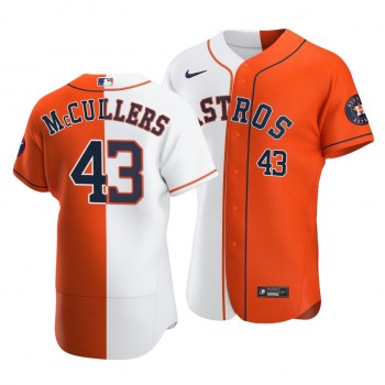 Astros #43 Lance McCullers Split White Orange Two-Tone Jersey