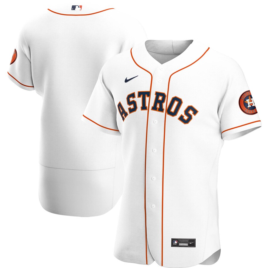 Houston Astros Men's Nike White Home 2020 Authentic Official Team MLB Jersey