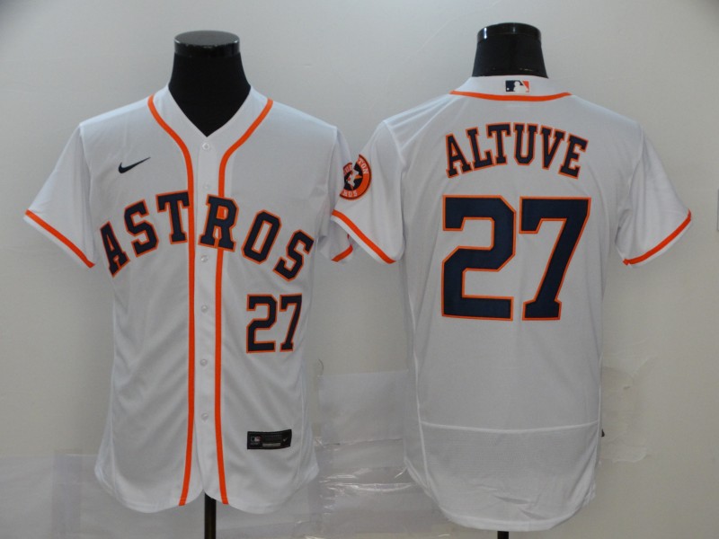 Astros 27 Jose Altuve White 2020 Nike Flexbase Jersey