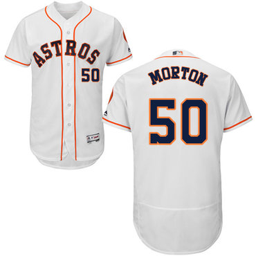 Astros #50 Charlie Morton White Flexbase Authentic Collection Stitched Baseball Jersey