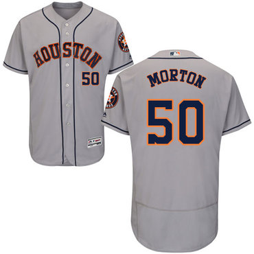 Astros #50 Charlie Morton Grey Flexbase Authentic Collection Stitched Baseball Jersey