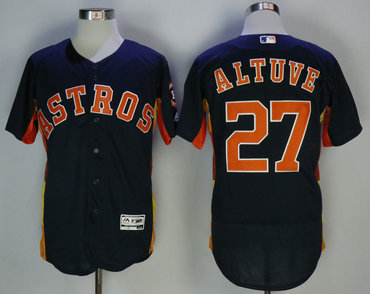 Astros 27 Jose Altuve Navy Flexbase Jersey