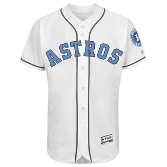 Men's Houston Astros Majestic White Father's Day FlexBase Team Jersey