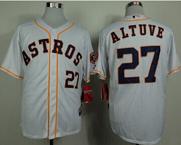 Houston Astros #27 Jose Altuve White Cool Base Stitched Baseball Jersey