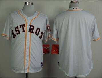 Houston Astros Blank White Cool Base Stitched Baseball Jersey