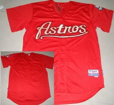 Houston Astros Blank Red MLB Jerseys