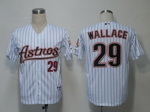 mlb jerseys houston astros 29 wallace white jerseys(black strip)