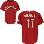 houston astros 17 berkman alternate home jersey red